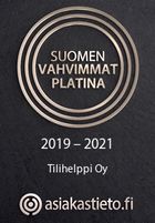 Tilihelppi Oy, Suomen vahvimmat 2019-2021